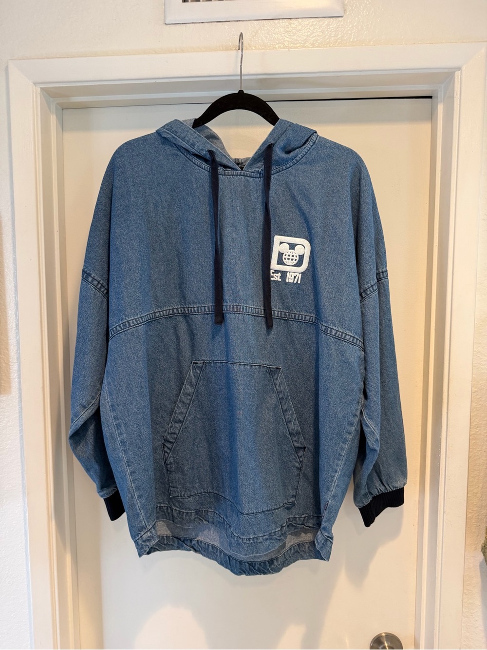 Walt Disney World Denim Hoodie Spirit Jersey